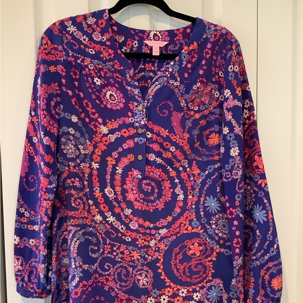 Lilly Pulitzer Elsa Silk Top size Medium